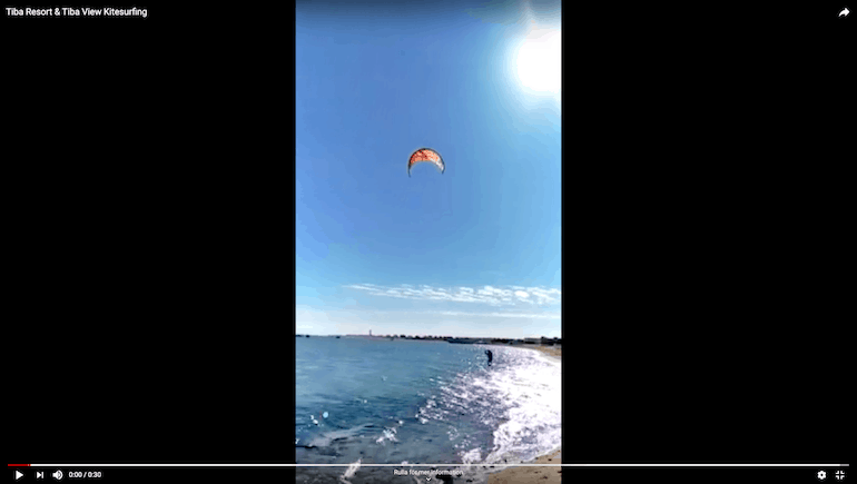Excellent Kitesurfing 400m Away From Our Vacation Rentals at Tiba Resort and Tiba View in Hurghada - Book on www.apartmentsinhurghada.com