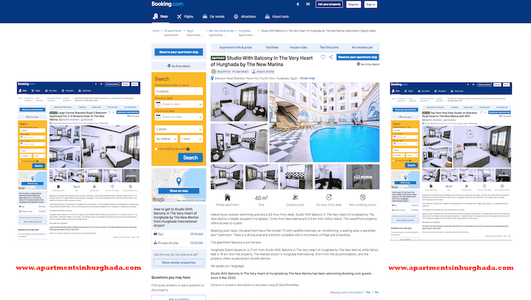 Our Holiday Rentals in Central Hurghada on Booking.com - Book Our Vacation Rentals in Hurghada on Booking.com or www.apartmentsinhurghada.com