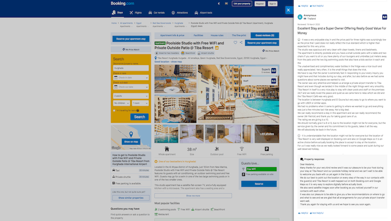 Great Review of Our Poolside Vacation Rental in Hurghada at Tiba Resort - Book Online on www.apartmentsinhurghada.com