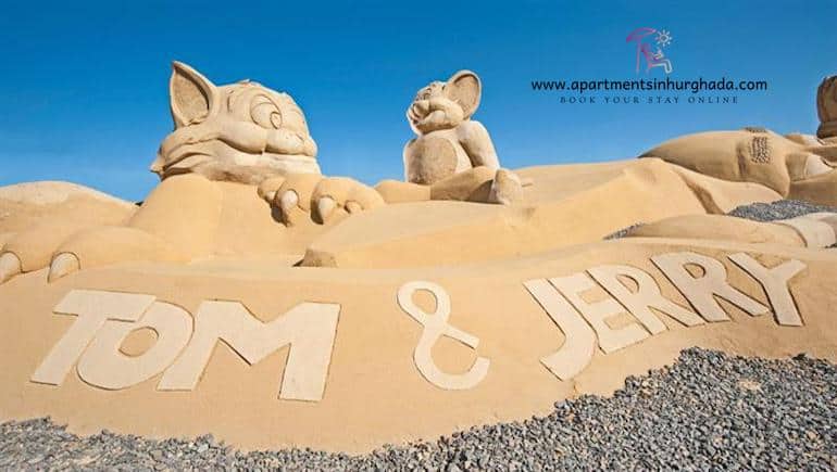 Visit Sand City in Hurghada When You Book Our Holiday Rentals in Hurghada Online - www.apartmentsinhurghada.com