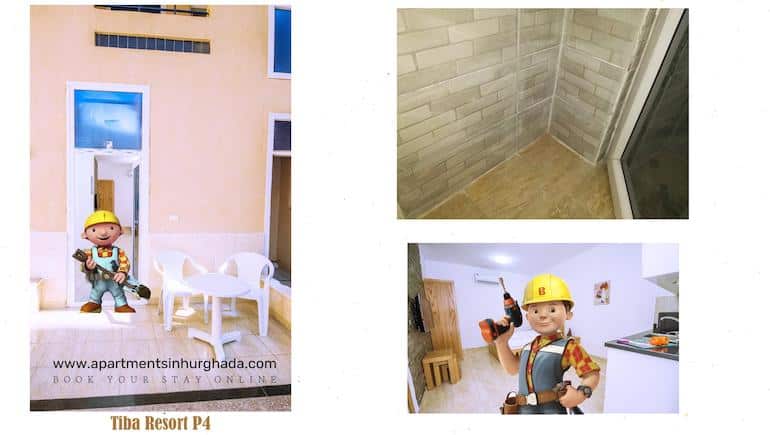 Remodeling Starts in Tiba Resort P4 - Book Your Holiday Rental in Hurghada Online - www.apartmentsinhurghada.com -