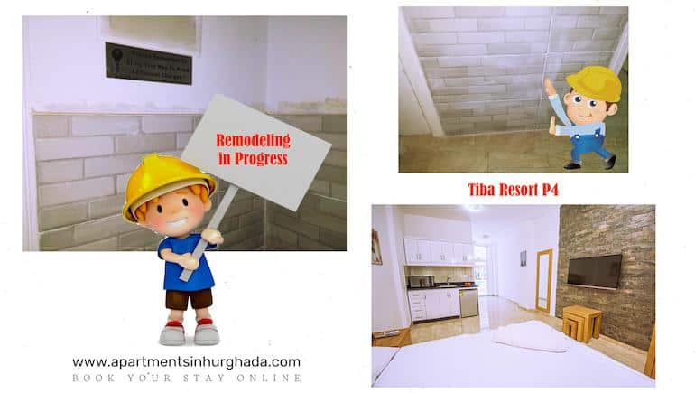 Remodeling Starts in Tiba Resort P4 - Book Your Holiday Rental in Hurghada Online - www.apartmentsinhurghada.com -