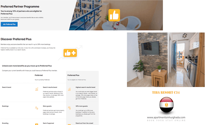 Highly Accredited by Booking.com - Our Holiday Rentals in Hurghada @ Tiba Resort - Book Your Stay Online - www.apartmentsinhurghada.com - 