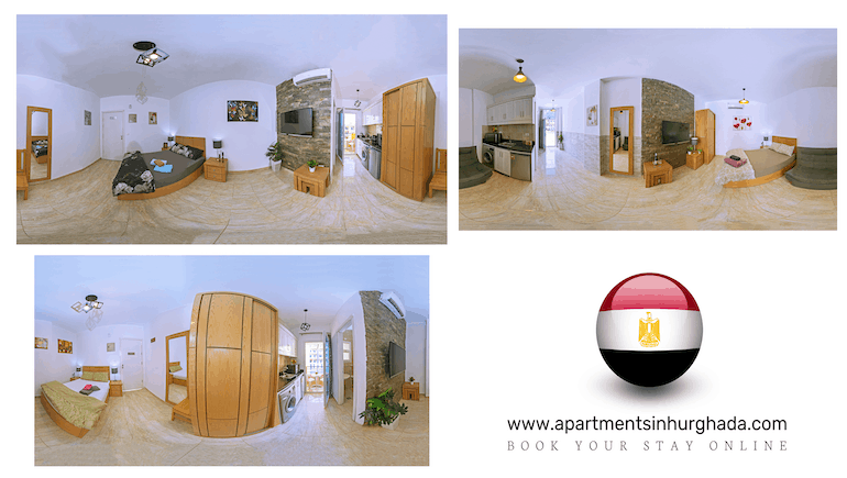 360° Panoramas On Booking.com - Official Booking.com Preferred PLUS Partner - Holiday Rentals in Hurghada - Book Online - ww.apartmentsinhurghada.com - 
