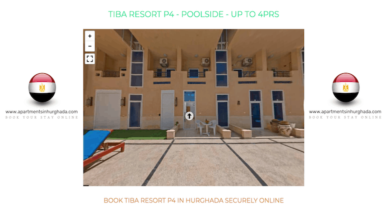 Take A 360 Virtual Tour @ Tiba Resort in Hurghada - Book Your Short-Term Rental Online - www.apartmentsinhurghada.com -