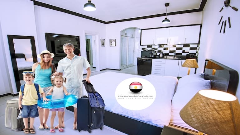 A Good Apartment For 4 Persons by The Hurghada New Marina - Sheraton Plaza 414-415 - Book on www.apartmentsinhurghada.com - 