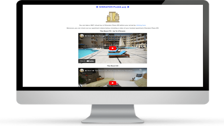 Your Very Own Personalized Guest Information Page - Book A Holiday Rental in Hurghada With Personal Support - www.apartmentsinhurghada.com - 