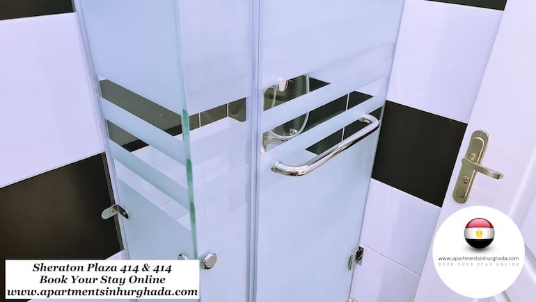 Revamped Bathrooms at Sheraton Plaza 414 & 415 in Central Hurghada - Book Your Stay Online - www.apartmentsinhurghada.com - 4Revamped Bathrooms at Sheraton Plaza 414 & 415 in Central Hurghada - Book Your Stay Online - www.apartmentsinhurghada.com -