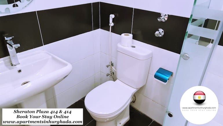 Revamped Bathrooms at Sheraton Plaza 414 & 415 in Central Hurghada - Book Your Stay Online - www.apartmentsinhurghada.com - 4Revamped Bathrooms at Sheraton Plaza 414 & 415 in Central Hurghada - Book Your Stay Online - www.apartmentsinhurghada.com -