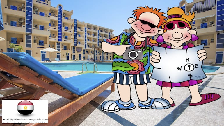 Book Award-Winning Tiba Resort C34 With Balcony & Pool View - Location Without Too Many Tourists - Book Online on www.apartmentsinhurghada.com -