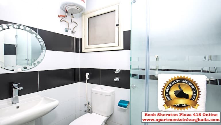 Book Fantastic Vacation Rentals in Hurghada by The New Marina Online - Sheraton Plaza 415 - Free Fast WIFI - www.apartmentsinhurghada.com -