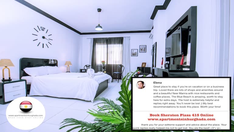 Book Sheraton Plaza 415 With An Extremely Helpful Host in Hurghada Online - Sheraton Plaza 415 - www.apartmentsinhurghada.com -