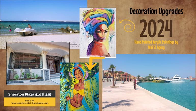 Upgraded Nicely Decorated Short-Term Rentals By The New Marina - Sheraton Plaza 414 and 415 - Free WIFI - Book on www.apartmentsinhurghada.com -