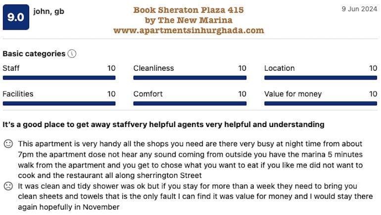 Clean And Tidy Holiday Rental by The New Marina in Hurghada - Sheraton Plaza 415 - Free WIFI - Swimming Pool - Book on www.apartmentsinhurghada.com -